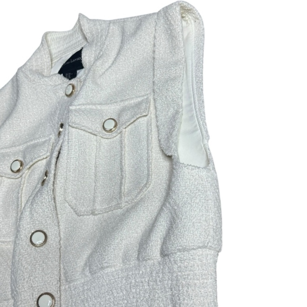 Christian Lacroix Tweed Sleeveless Button Front Vest size XS - Picture 5 of 11